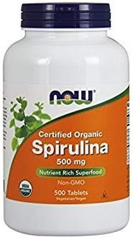 NOW Foods: Spirulina Nutrient Rich Superfood 500 mg, 500 tabs (2 Pack)