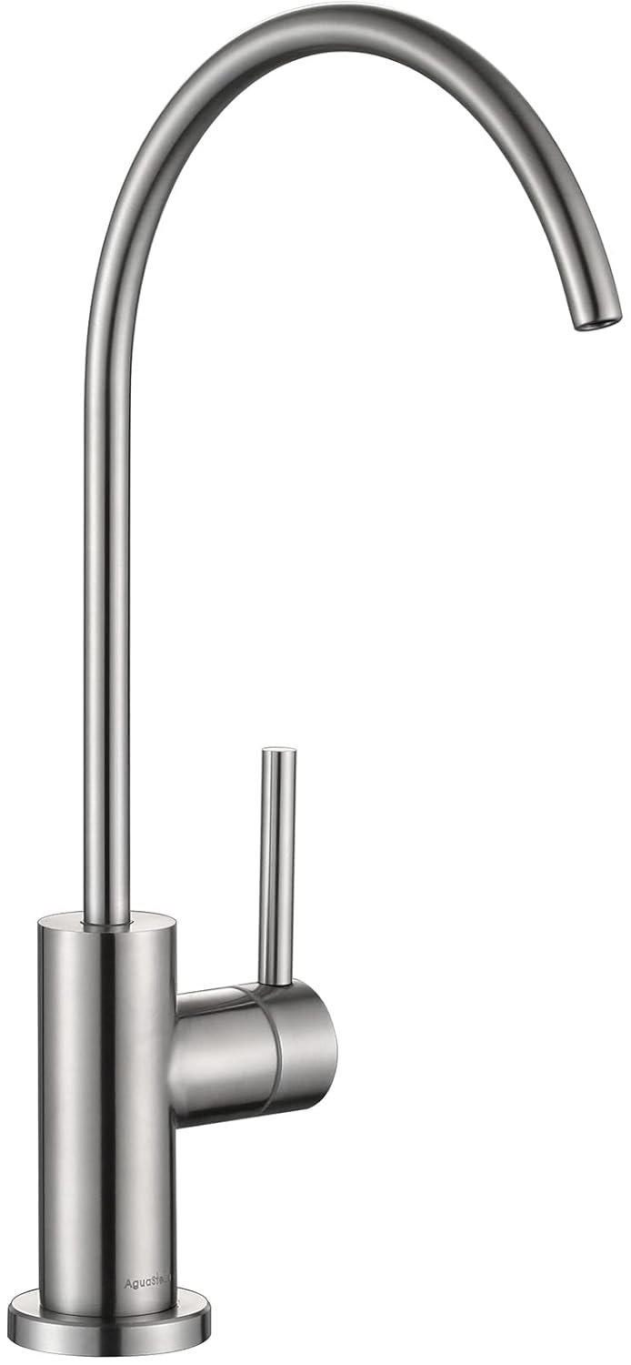 AguaStella AS09SS Stainless Steel Kitchen Water Filter Faucet RO Faucet for Most Reverse Osmosis Units or Water Filtration System in Non-Air Gap