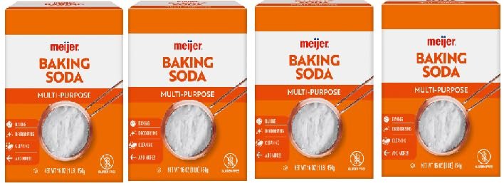 Baking Soda Multi Purpose (4 Boxes, 1 Pound each)
