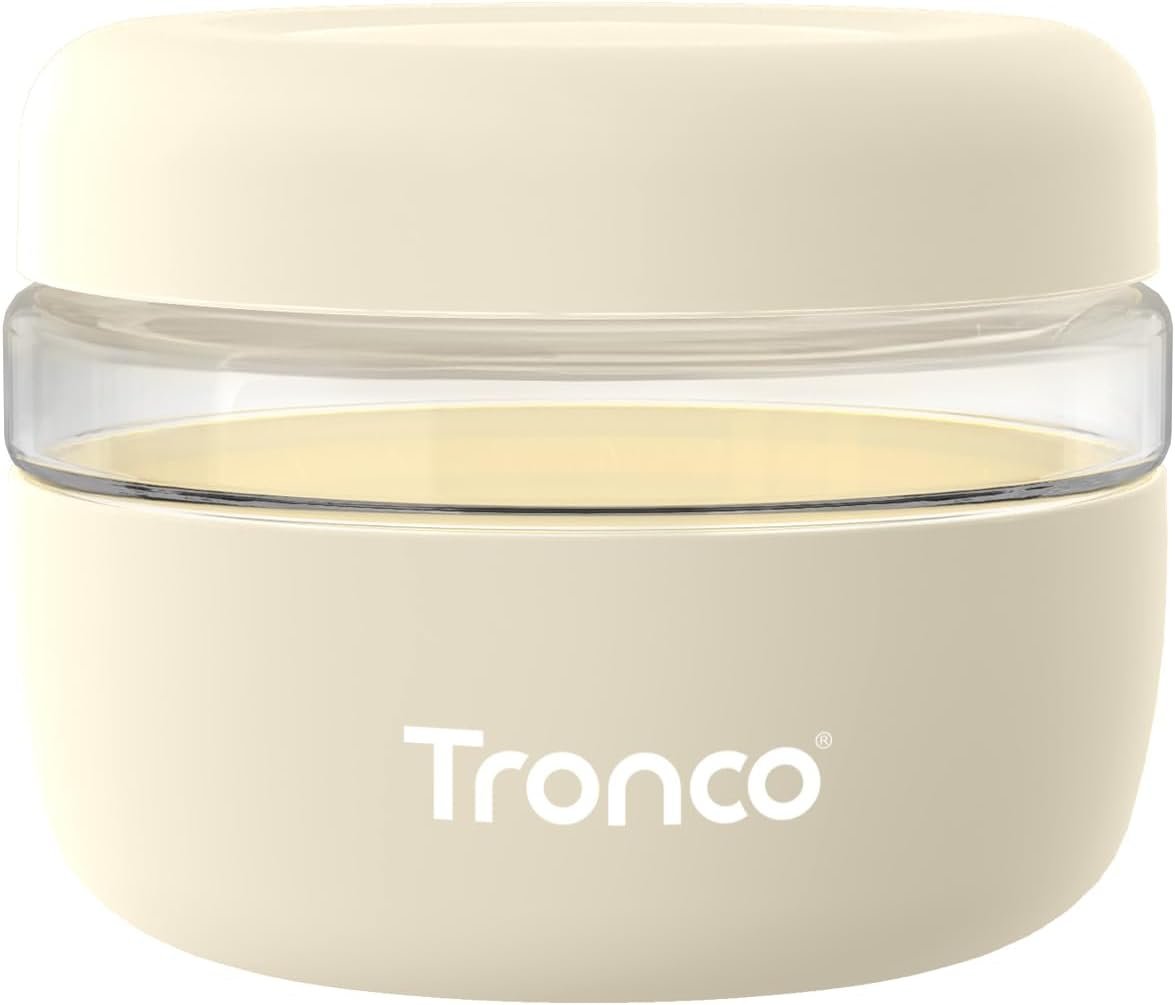 Tronco 16 oz Glass Food Storage Containers with Lids, Airtight, Leak & Spill Proof Glass Lunch Bowls for Meal Prep, Salad, Yogurt, Soup & Stew, Microwave & Dishwasher Safe, BPA-Free, Set of 1