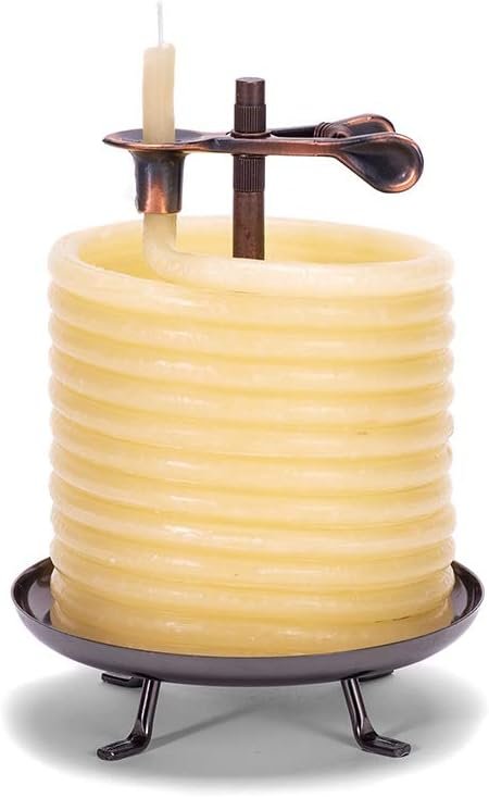 Candle by the Hour 60-Hour Candle, Eco-friendly Natural Beeswax with Cotton Wick