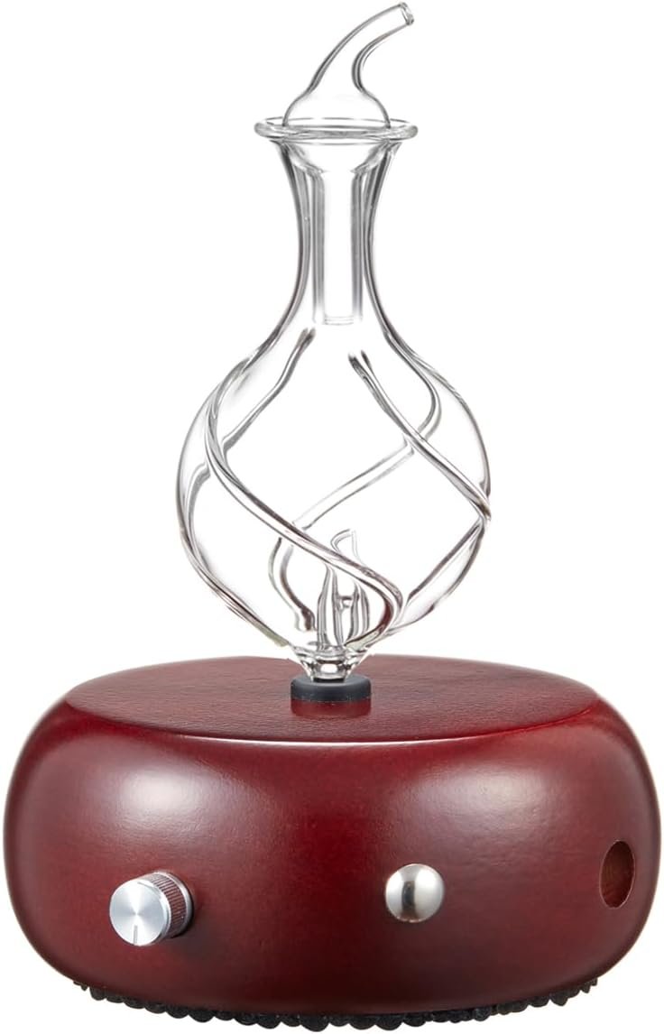 Nebulizing Pure Essential Oil Aromatherapy Diffuser, Premium Home & Professional Use, No Heat, No Water, No Plastic – Dark Radiance by Organic Aromas