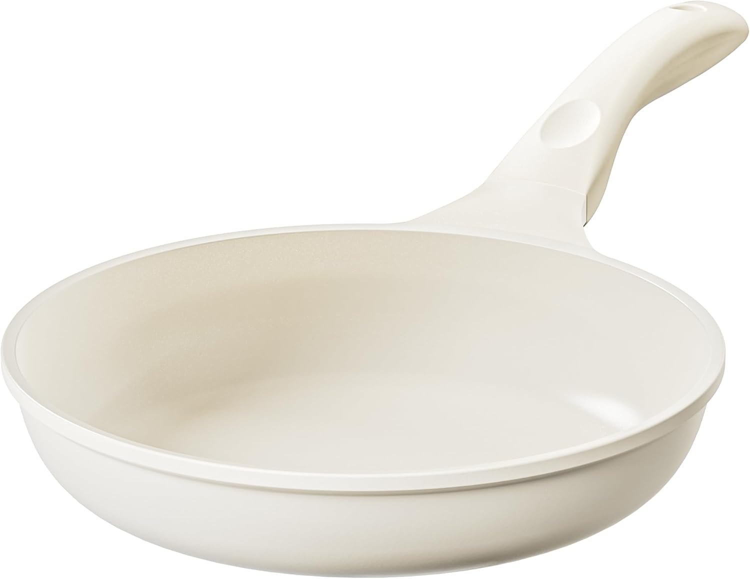 Redchef Ceramic Frying Pan, Small Nonstick Frying Pan, Non Stick Pans for Eggs & Omelets, PFOA & PFAS-Free, Fast & Even Heat, Compatible with All Cooktops, Dishwasher Safe, Beige White, 9.5″