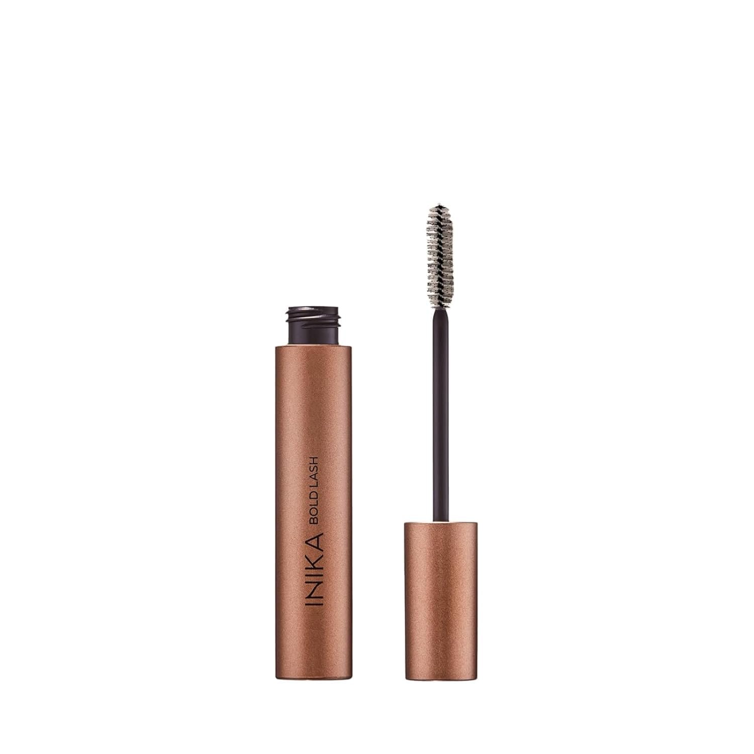 INIKA Organic Bold Lash Mascara, Vegan and Non-Toxic, Amplifies Lashes for Volume and Length, with Conditioning Natural Ingredients and Pure Mineral Pigments, Cruelty-Free, 0.43 fl oz / 13ml BLACK
