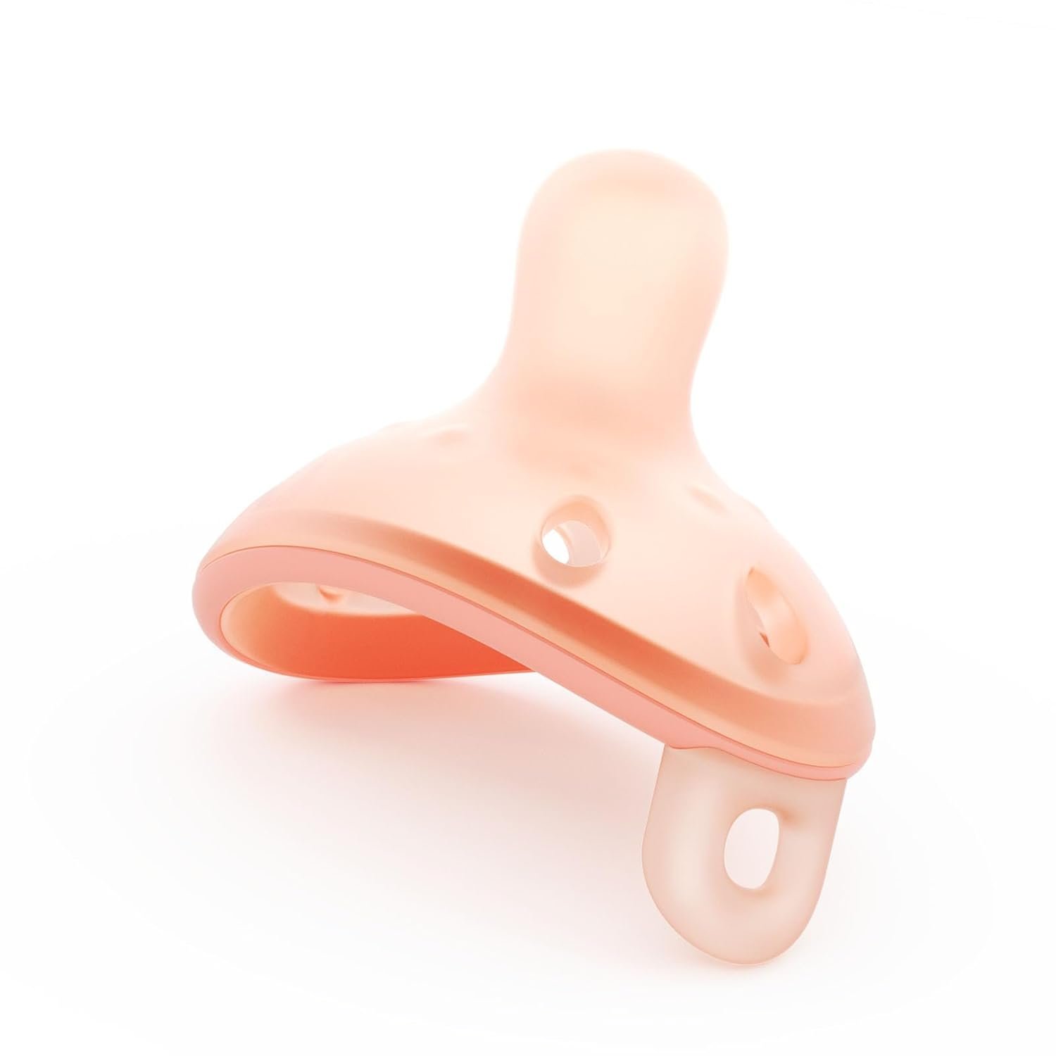 Baby Pacifiers 0–6 Months, One-Piece Soft Silicone Breast-Like Pacifier for Newborn & Breastfed Babies, BPA-Free