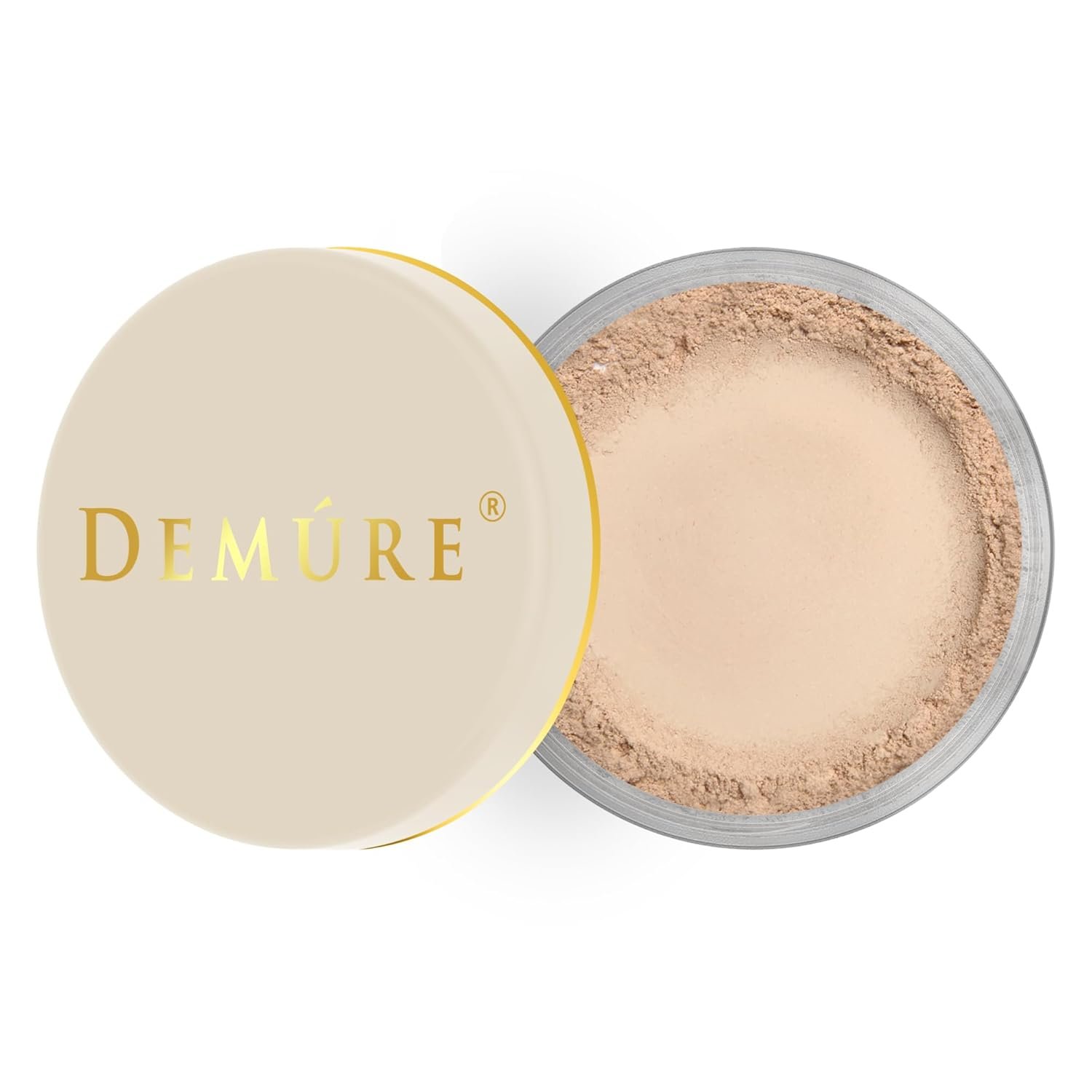 Demure Medium Foundation Powder, Loose Face Powder – Natural Makeup with Pure Crushed Minerals