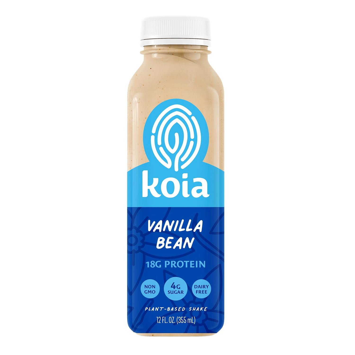 Koia Protein – Ready To Drink Plant Protein Shake (12 Fl Oz) – Vanilla Bean – Dairy Free, Gluten Free, Soy Free, Non GMO, Kosher, Vegan