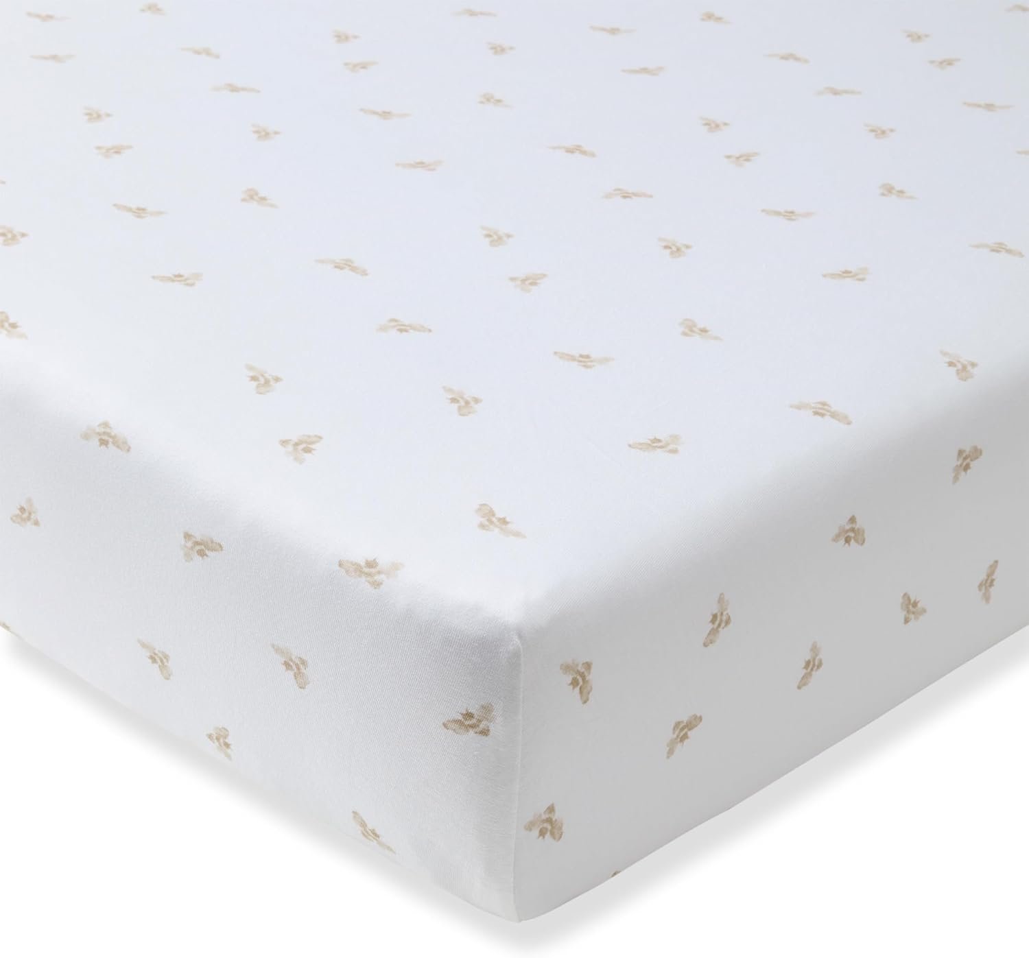 Burt’s Bees Baby Essential Organic Cotton Fitted Crib Sheet, Breathable for Boy Girl Standard Crib & Toddler Mattresses