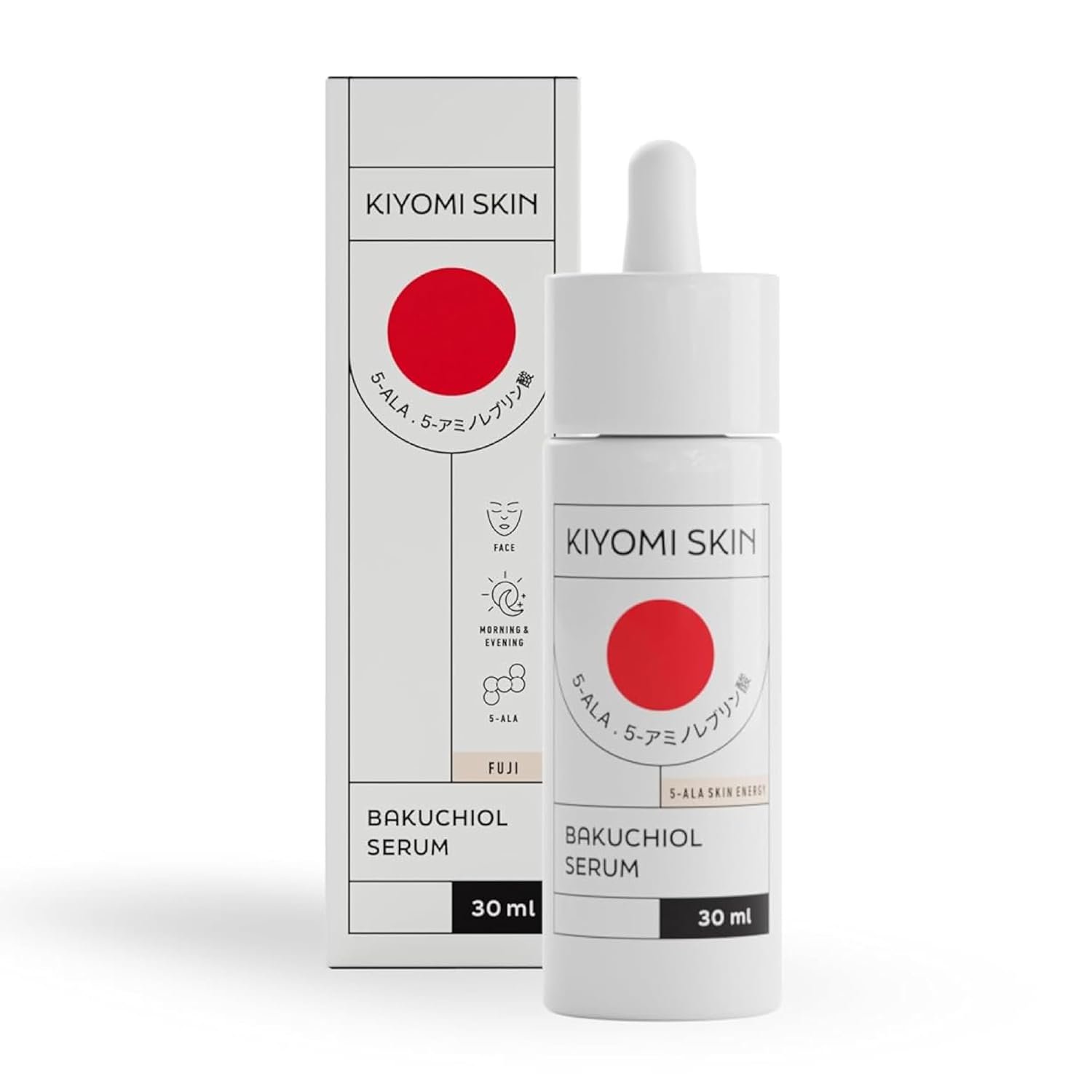 Bakuchiol Face Serum – Gentle Retinol Alternative with 5-ALA, Niacinamide – Anti-Aging Formula for Fine Lines, Wrinkles, Even Skin Tone – Vegan Facial Serum for All Skin Types – 1 Fl Oz