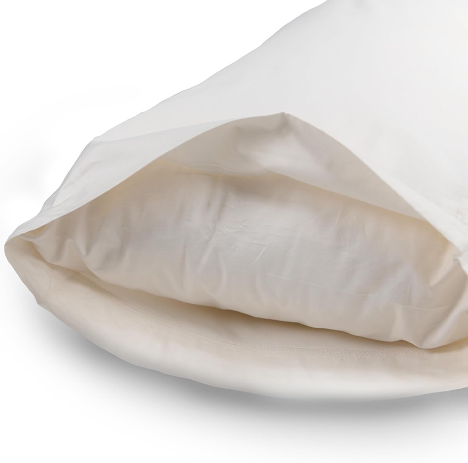 Naturepedic Latex Body Pillow for Adult Side Sleepers – Large White Body Pillow for Sleeping – 24” x 54” Long Full Body Pillow with Soft Organic Cotton Case, Plush Fluffy Latex Fill