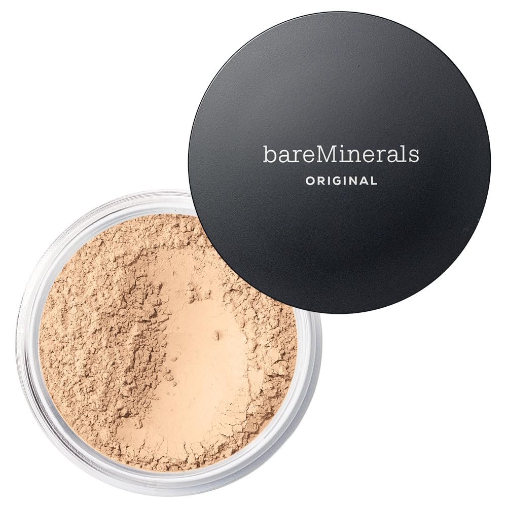 bareMinerals Original Loose Powder Foundation SPF 15, Clean Mineral Powder Face Makeup, Sheer-to-Full Coverage, Talc-Free, Non-Comedogenic, Vegan, Cruelty-Free & Dermatologist-Tested