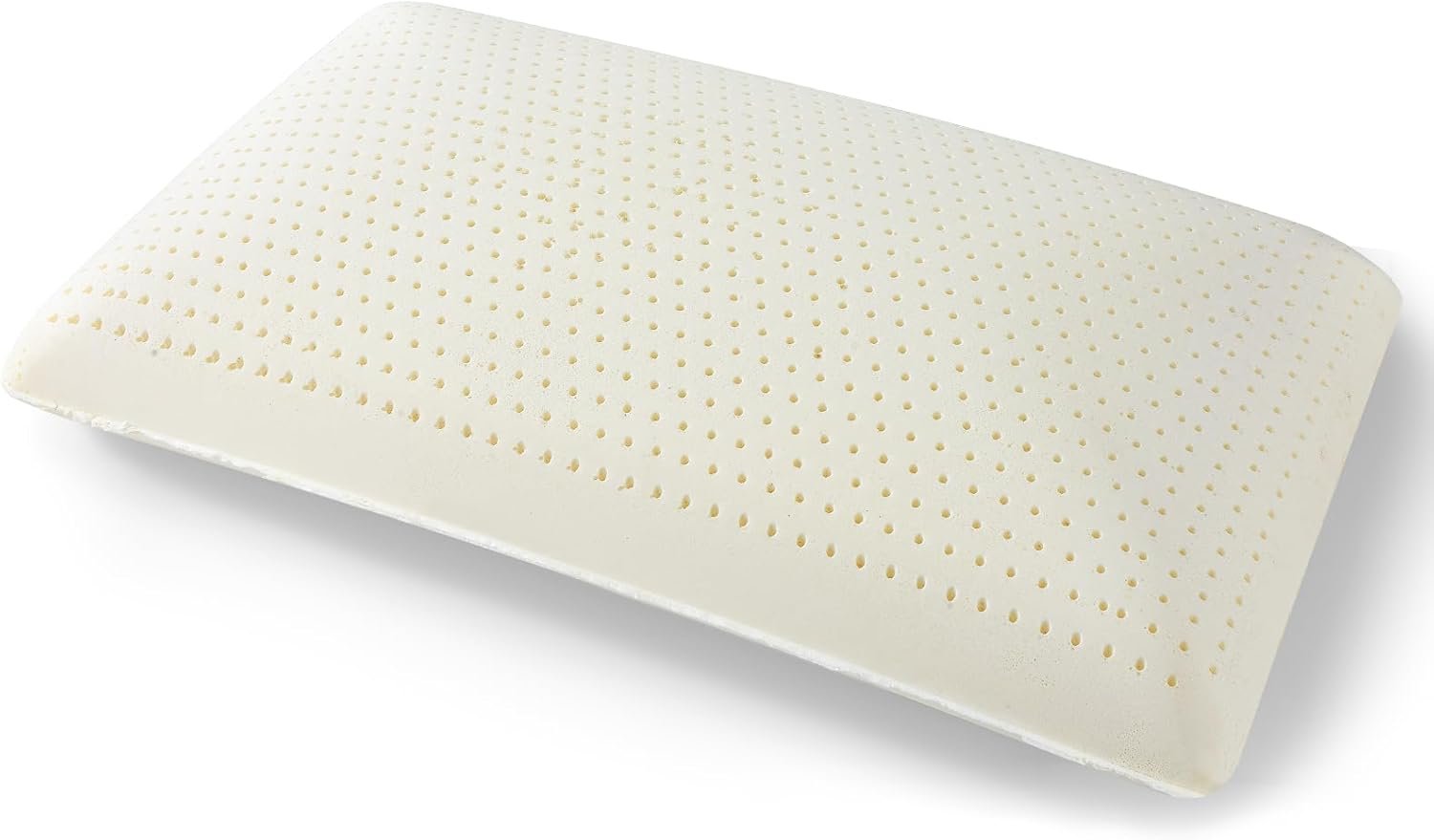 Talalay 100% Natural Premium Latex Pillow,Bed Pillow for Sleeping with Removable Cotton Cover, Helps Relieve Pressure, Breathable, Pressure Relief, Durable, Best Gift (Standard (Medium))
