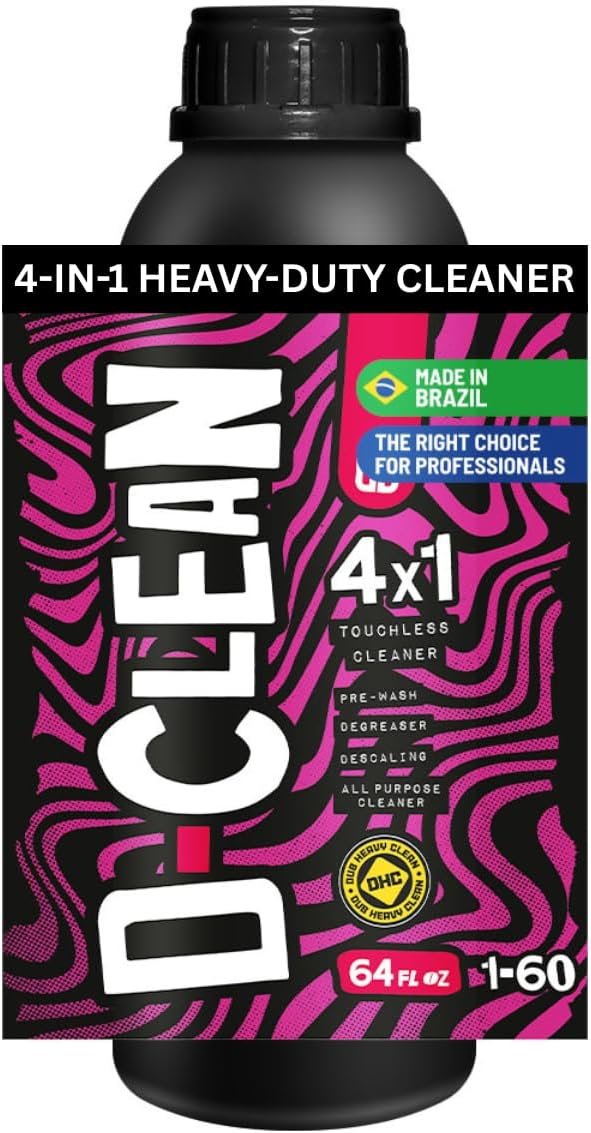 DUB BOYZ D-Clean Touchless Cleaner – Concentrated Formula, No-Scrub Exterior Vehicle and Surface Wash, Safe for Paint, Metal, Glass, and Plastic, Eco-Friendly and Biodegradable (64 Fl Oz)