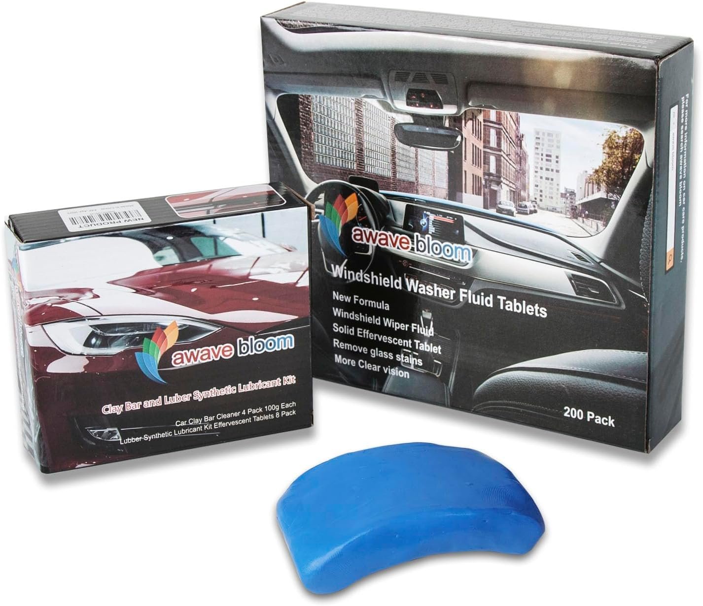 Windshield Washer Fluid Tablets and Car Clay Bars Auto Detailing