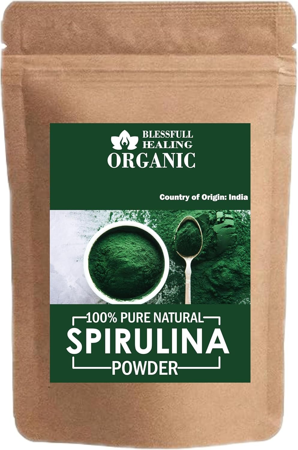 Organic 100% Pure Natural Spirulina Powder | 300 Gram / 10.58 oz
