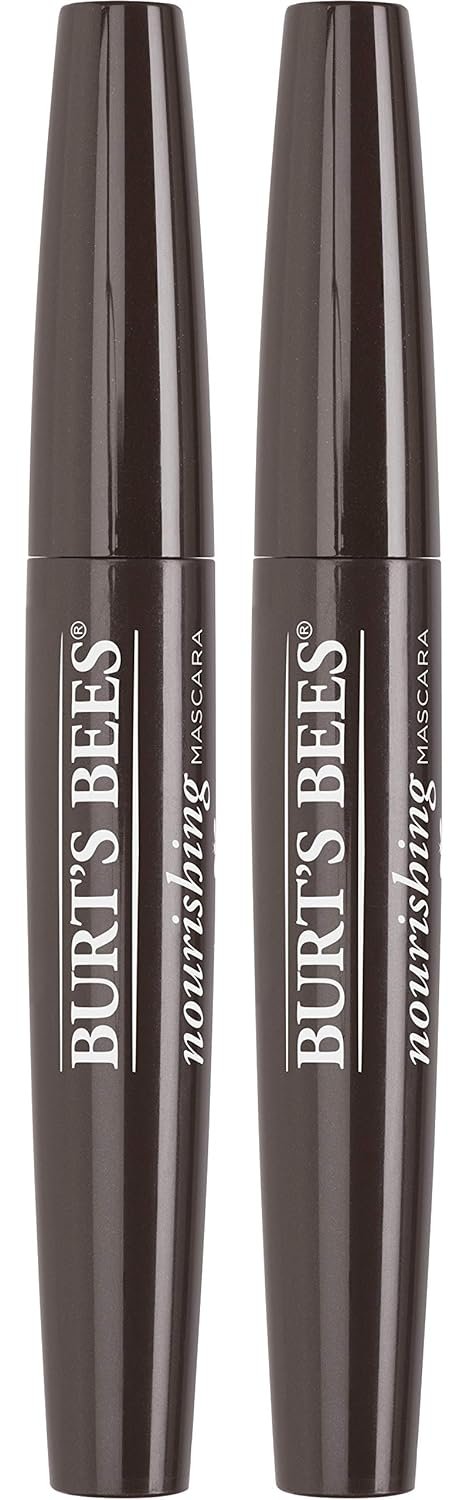 Burt’s Bees 100% Natural Nourishing Mascara, Black Brown – 0.4 Ounce (Pack of 2)