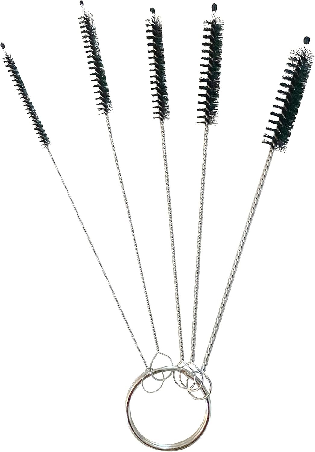 Green Piece® Glass Cleaner (Made in USA) – 2 of the 16 oz bottles with a Set of 3 Silicone Plugs and a 5 Piece Mini Metal Nylon Brush