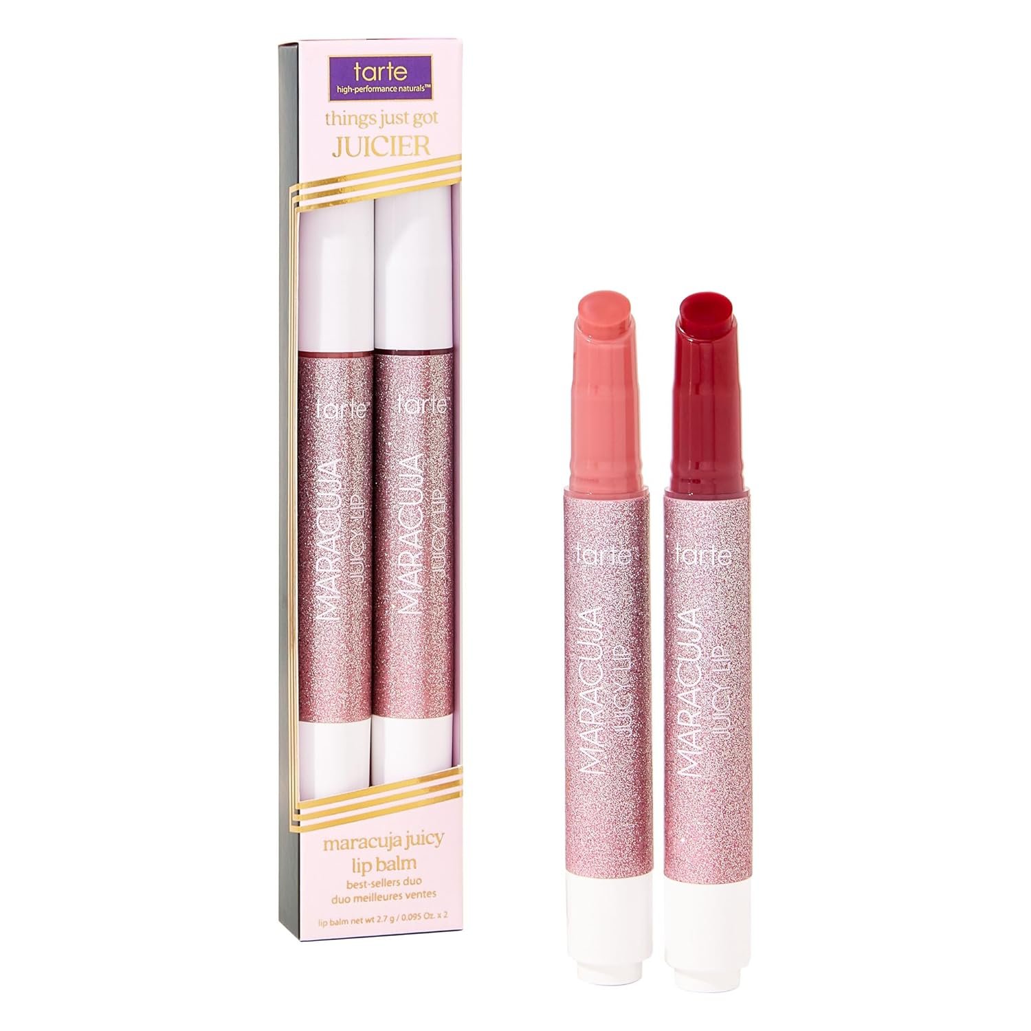 tarte maracuja juicy lip balm gloss – Viral Nourishing Lip Butter Color with High-Shine Hydration, Skincare Infused with Vitamin E, Vegan & Cruelty-Free
