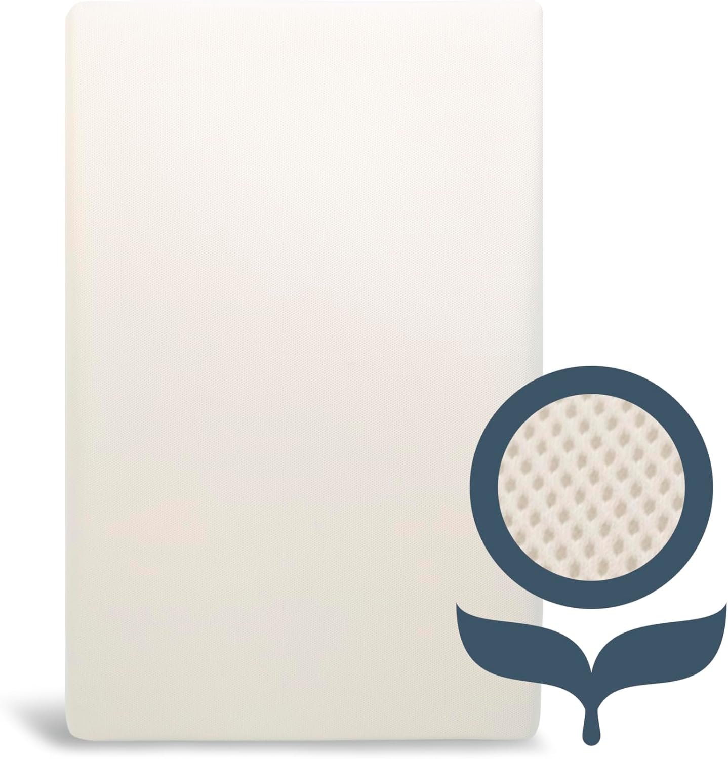 Naturepedic Organic Mini Crib Mattress – Breathable & Lightweight Infant & Toddler Mattress – Waterproof Baby Bed Mattress for Crib – Non-Toxic Mattress for Baby and Toddler Bed – 23.5″ x 37.5″ x 3″