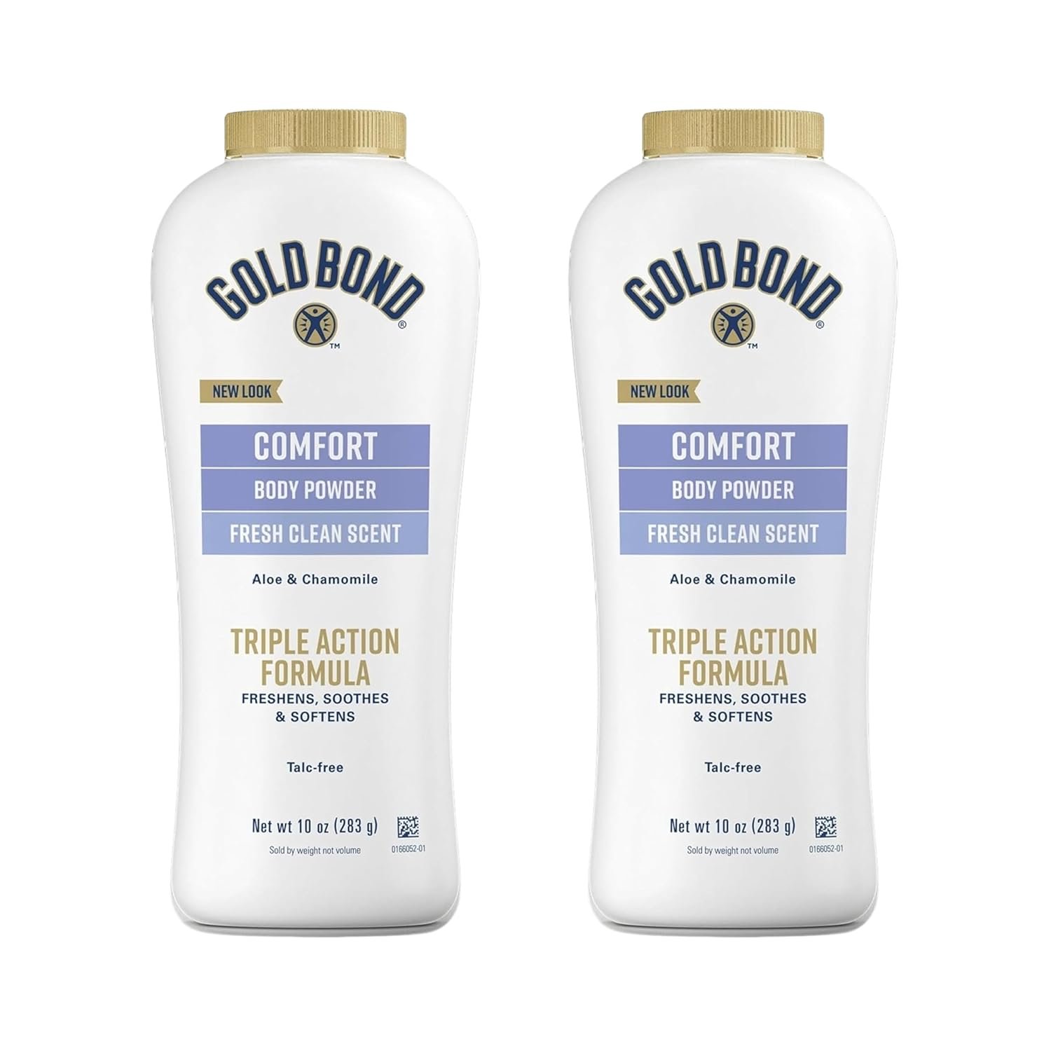 Gold Bond Comfort Body Powder, 10 oz., Talc-Free, Fresh Clean Scent With Aloe & Chamomile, Pack of 2