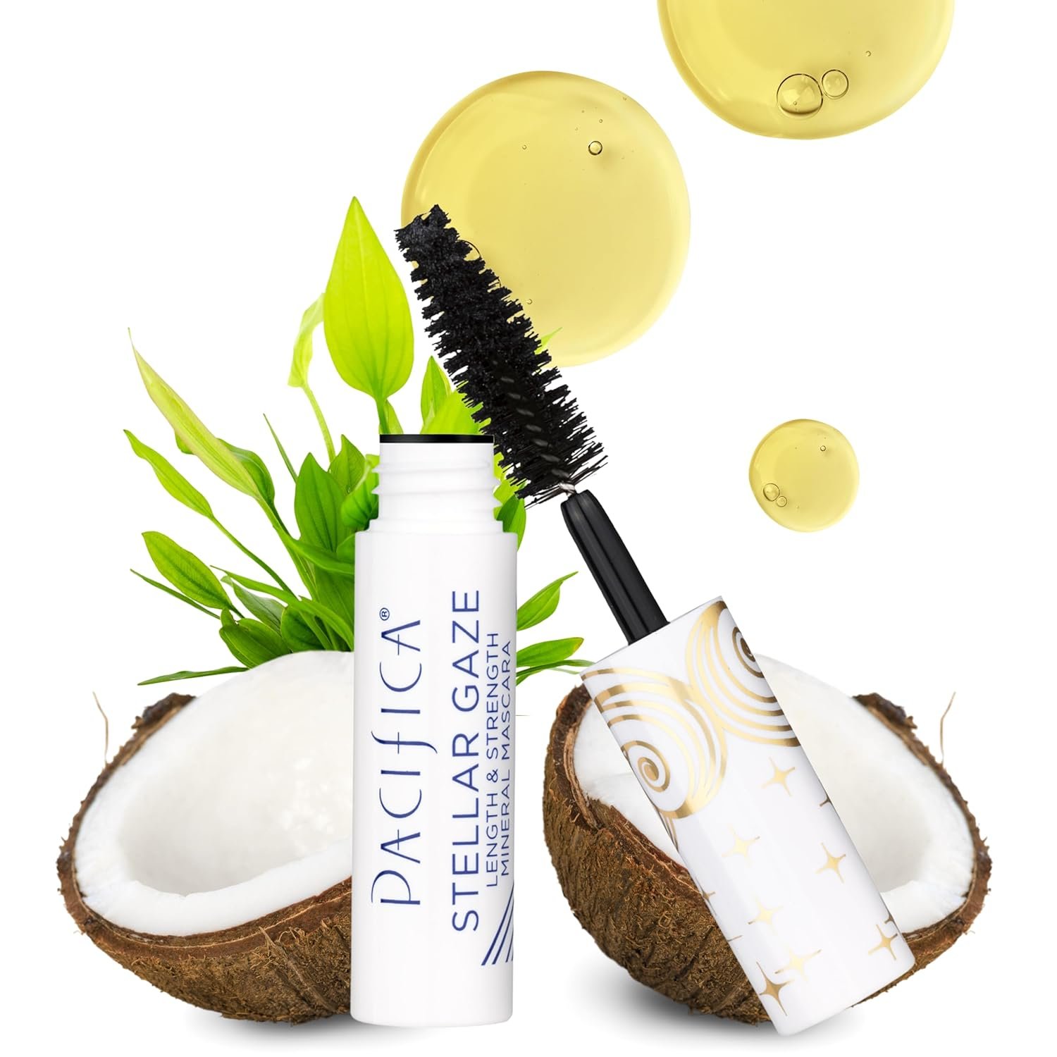 Pacifica Mini Stellar Gaze Mascara – Supernova Black Trial Size, Length & Strength Mineral Mascara, Travel-Friendly, Vegan Ophthalmologist Tested