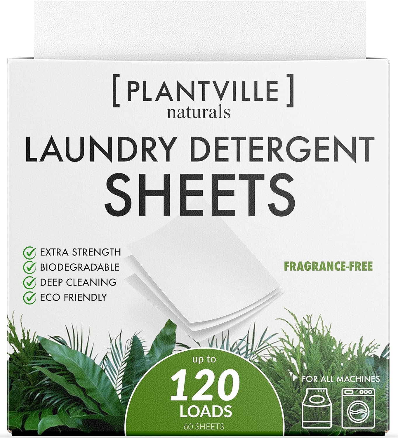 Natural Laundry Detergent Sheets – Eco-friendly Plant Based Liquidless Laundry Strips – Perfect For Home, Dorms, Travel & Camping