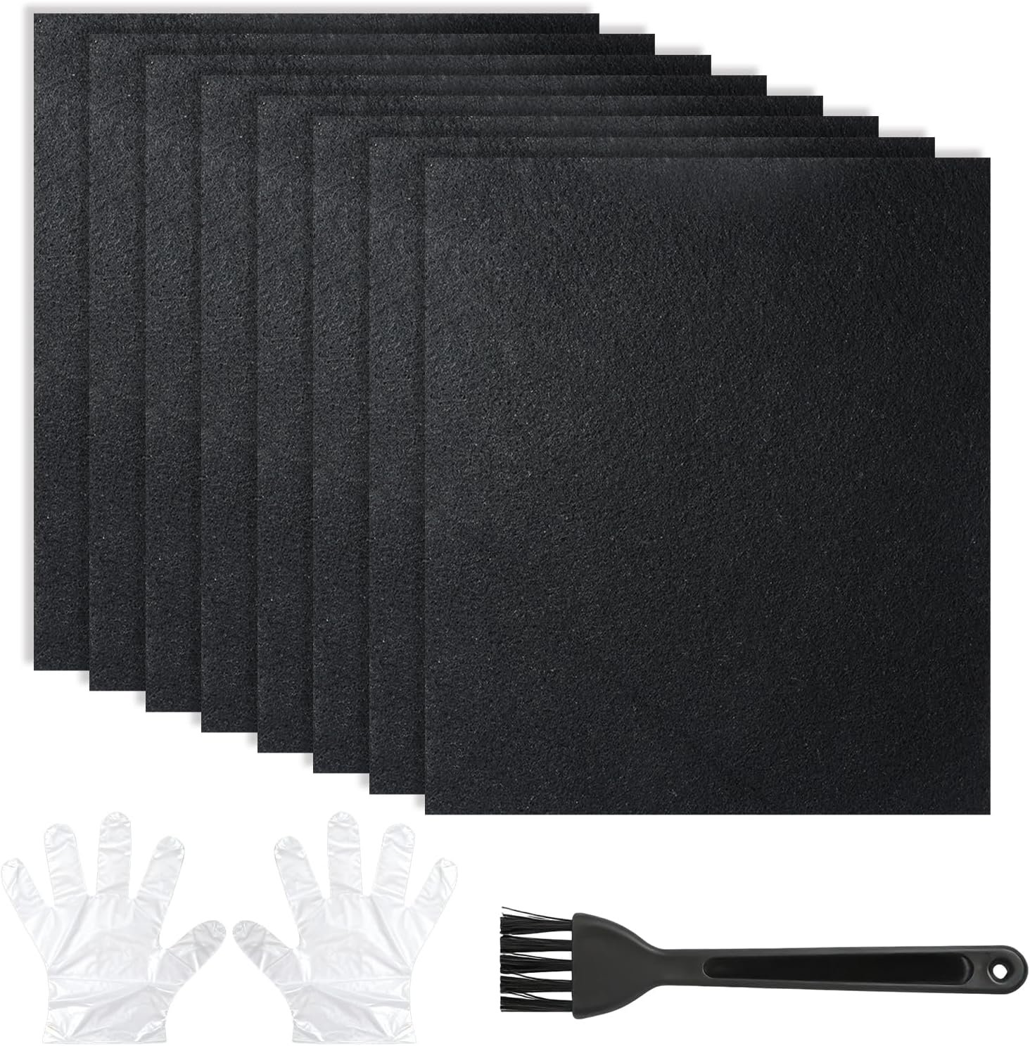 8 Pcs Activated Carbon Pre-Filters Compatible with Coway AP1512HH & Airmega 200M Air Purifier, Helps Reduce Unwanted Odors, Provide a Fresher Indoor Environment