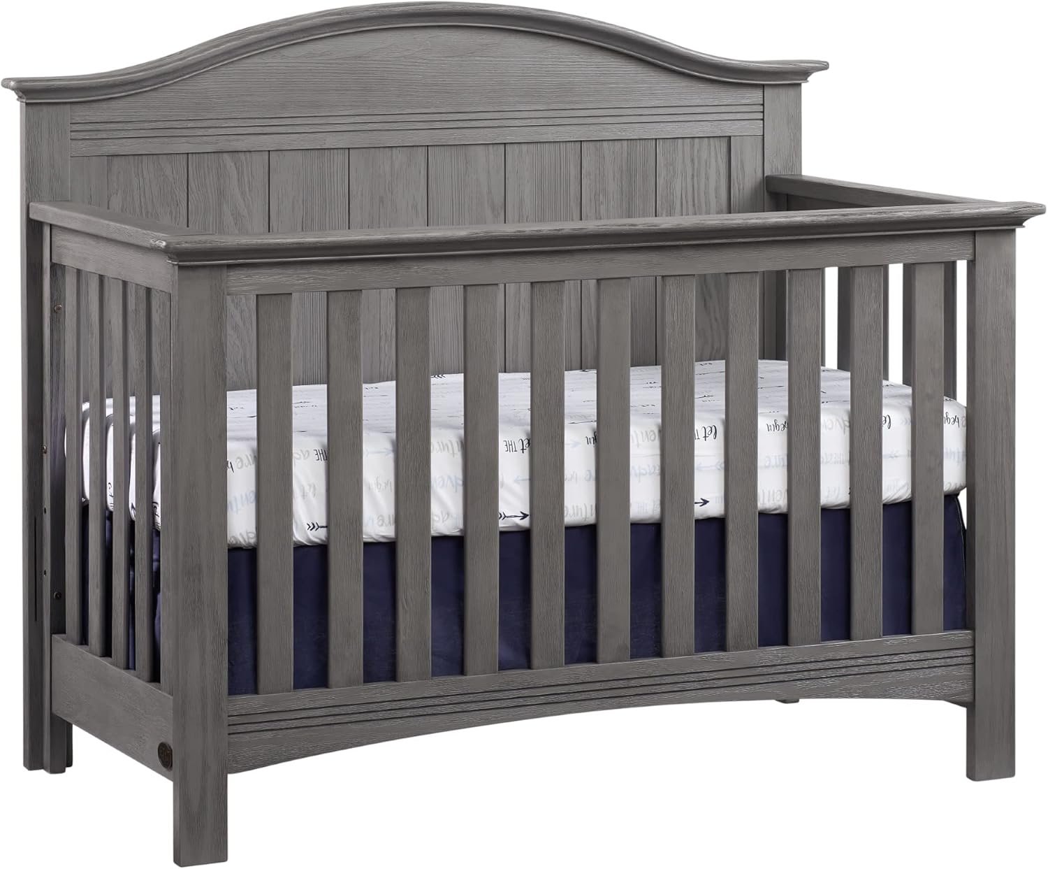 Soho Baby Chandler Premium 4-in-1 Convertible Crib, Graphite Gray, GreenGuard Gold Certified