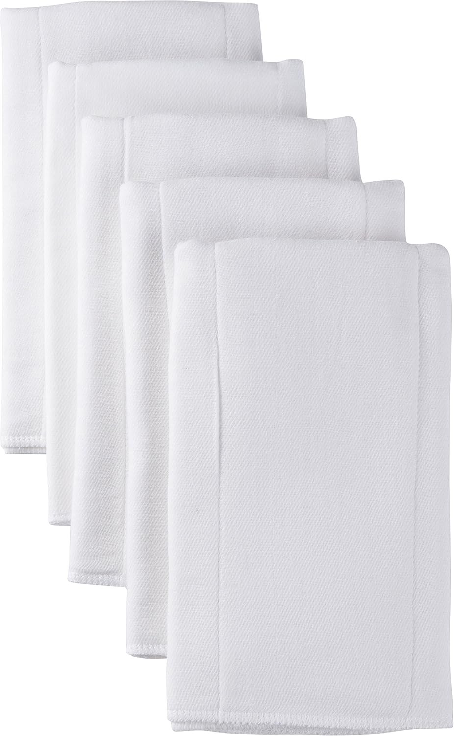 Gerber Unisex Baby Boys Girls Gauze Prefold Cloth Diapers Multipack White 5 Pack