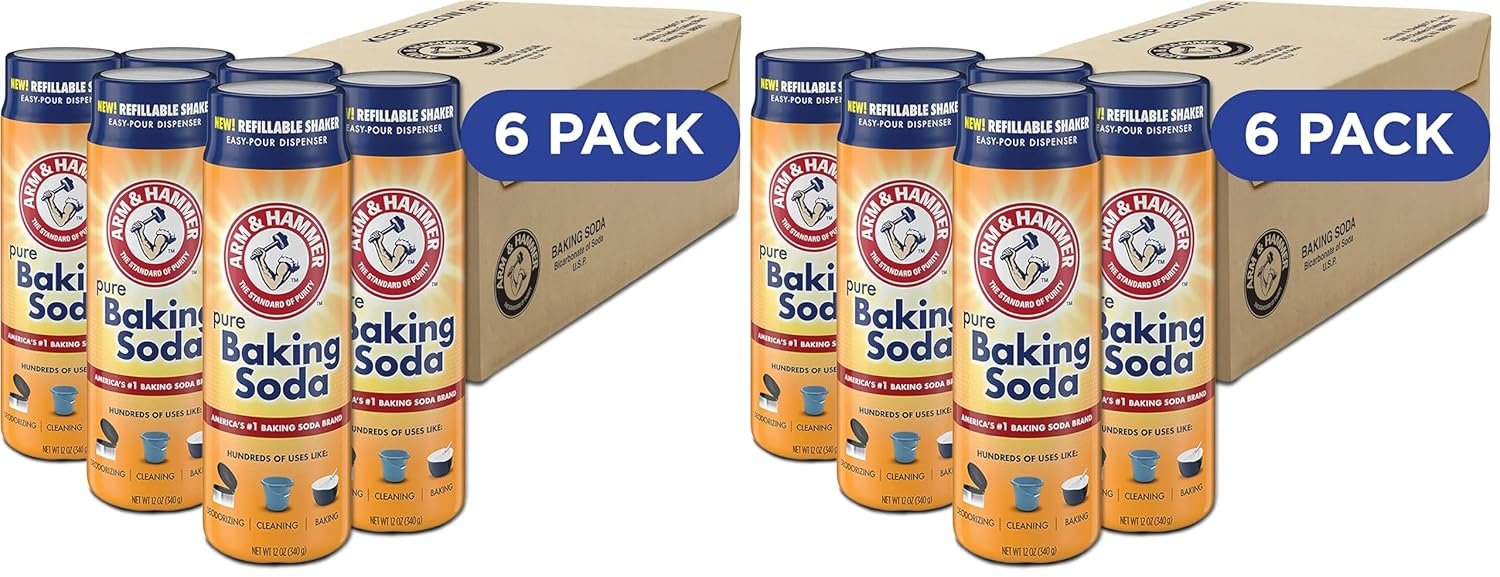 Arm & Hammer Pure Baking Soda Shaker – 12 Oz -,(Pack of 12)