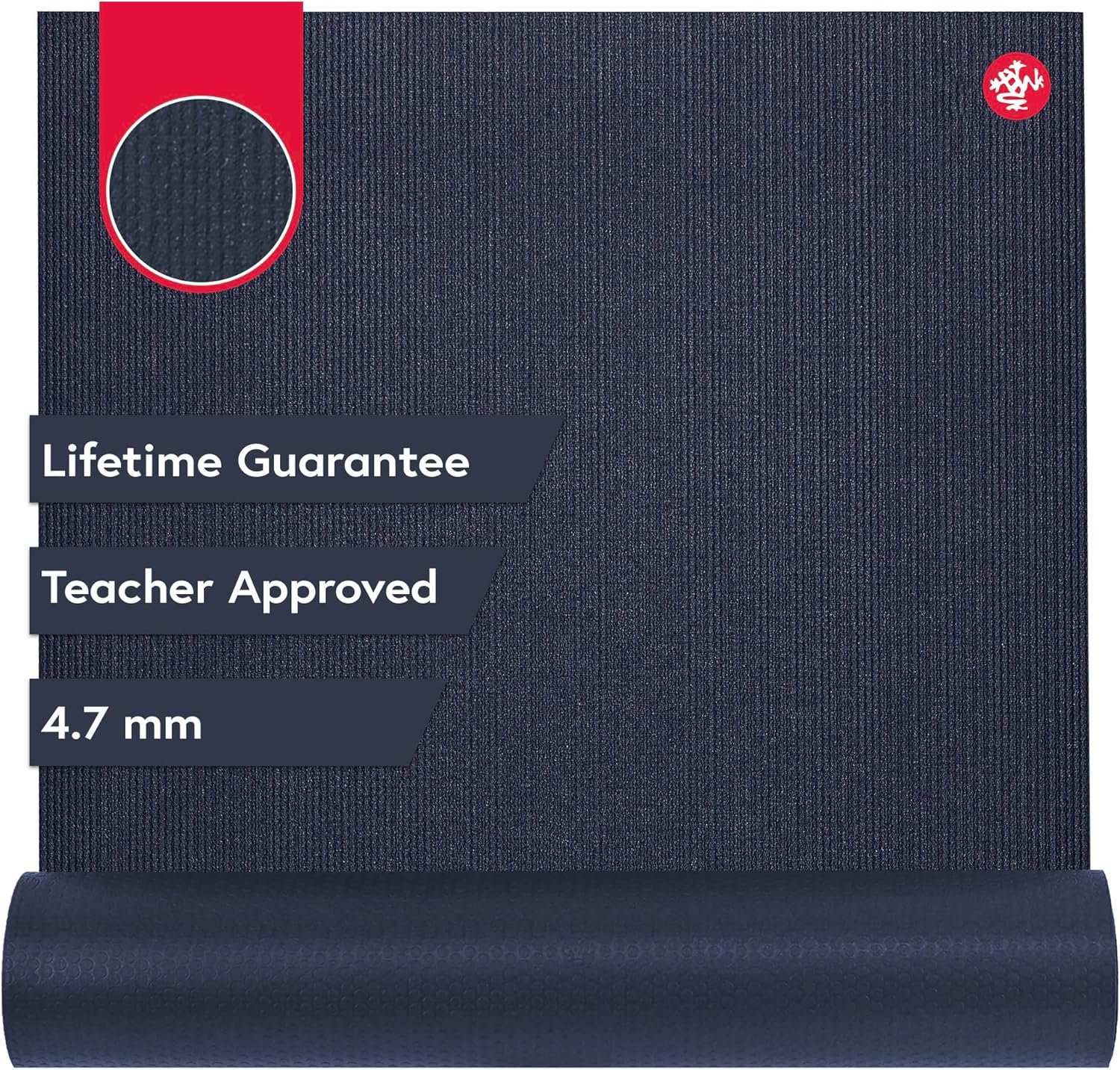 Manduka PROlite Yoga Mat – 4.7mm | Lifetime Durability | Hygienic Construction | Teacher Approved