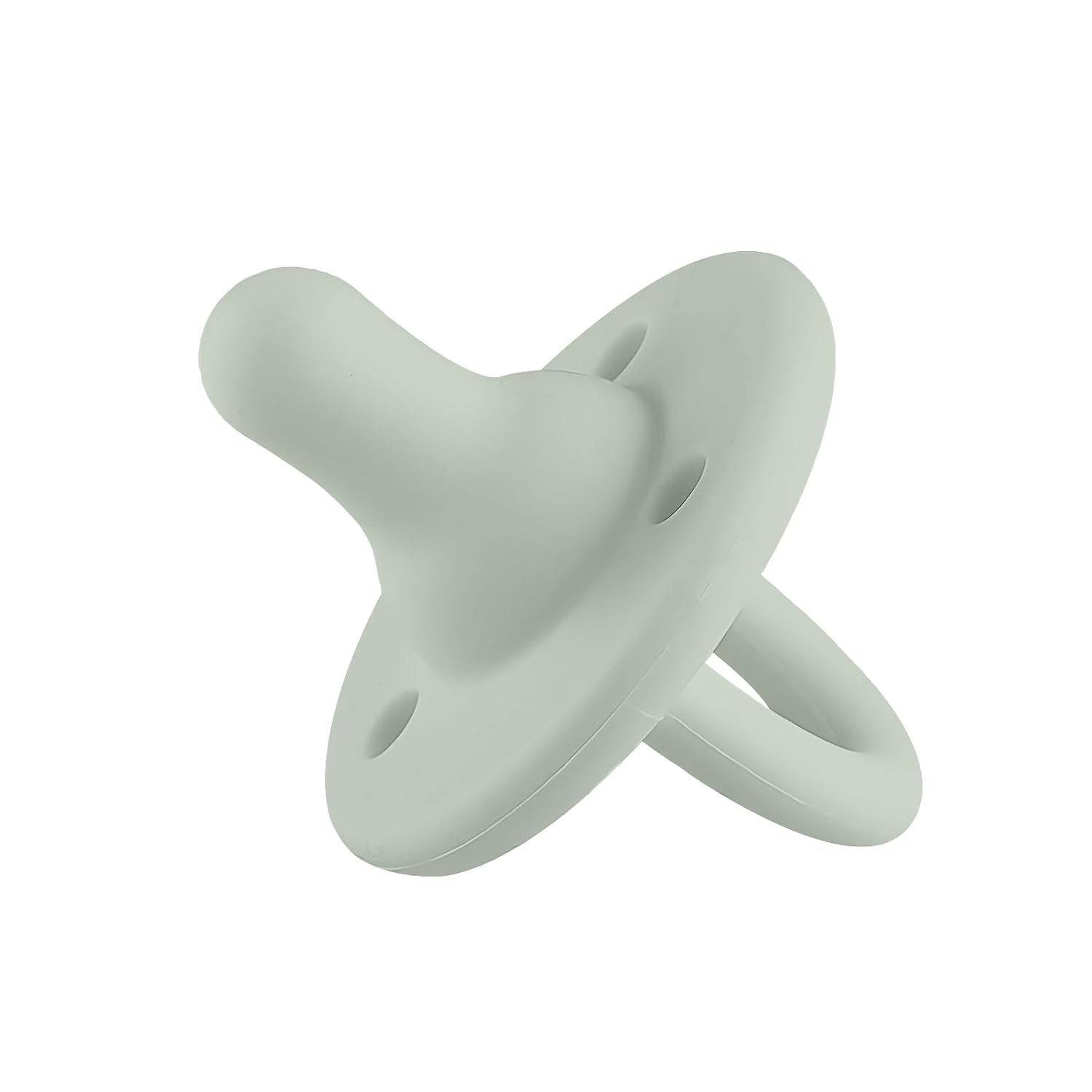 Lee Lee and Me Newborn Pacifier – Sage – 100% Medical Grade Silicone Paci – Breast-Like Nipple for Natural Latch – BPA-Free – Size 0-18 Months