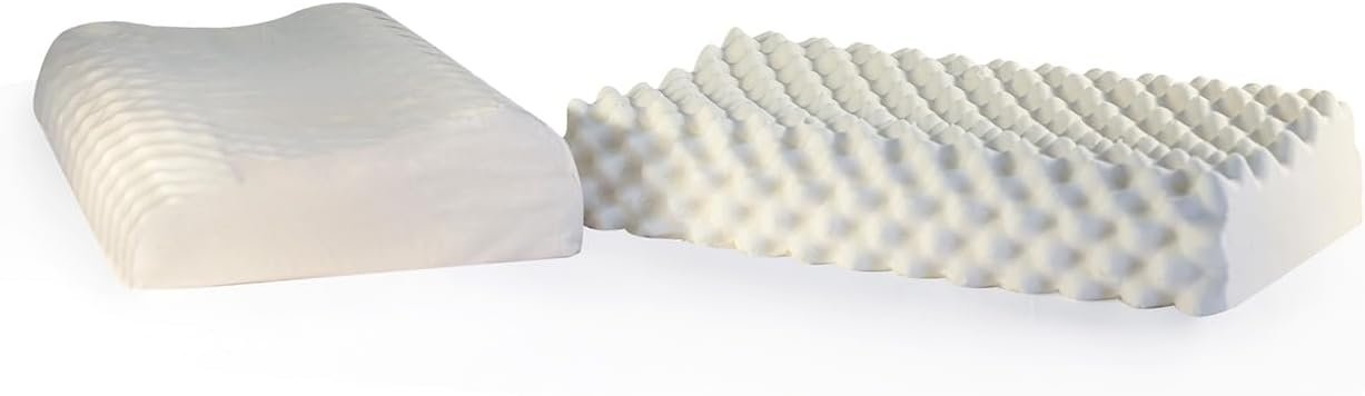 Organic Latex Convoluted Contour Pillow (Medium (55K))