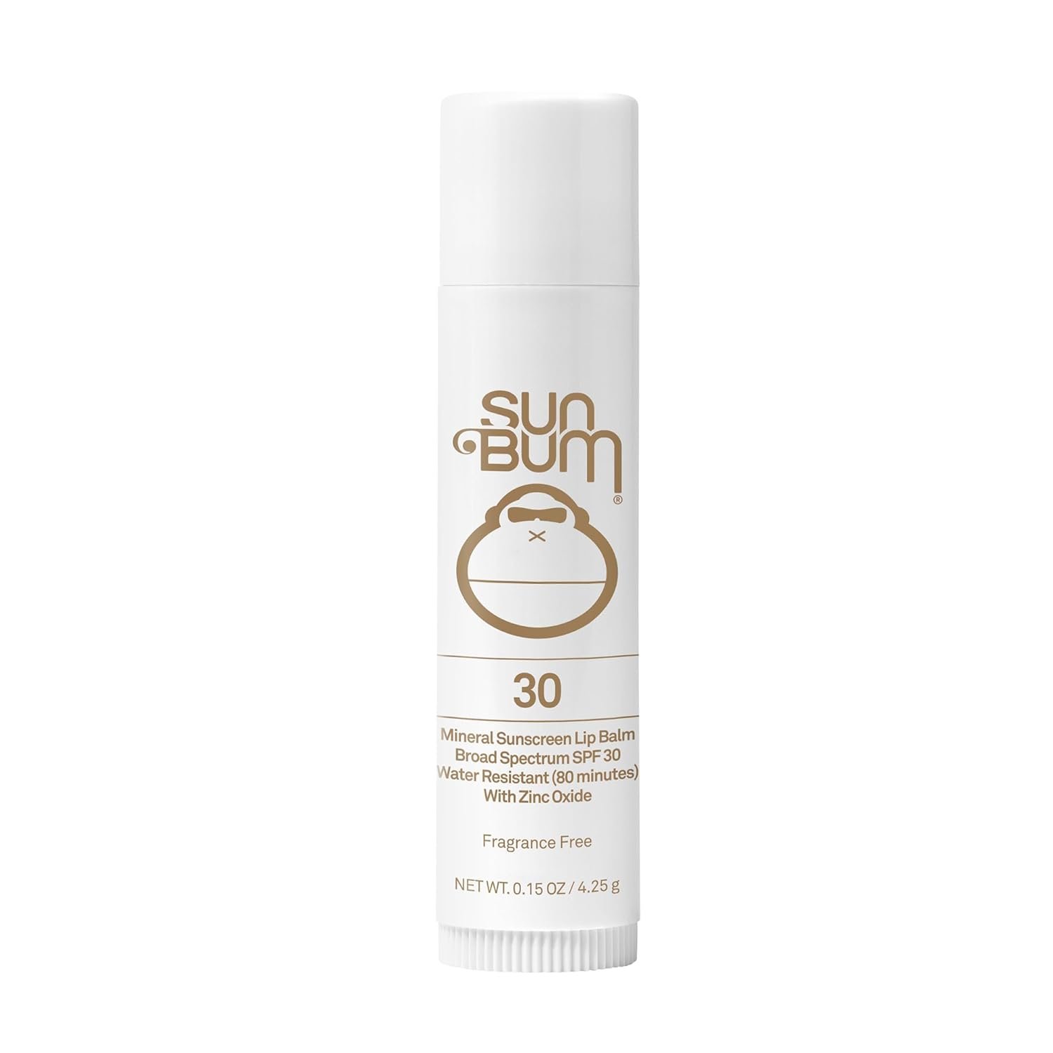Sun Bum SPF 30 Mineral Sunscreen Lip Balm – Hawaii Act 104 Compliant (Octinoxate & Oxybenzone Free) – Zinc-Based Broad Spectrum UVA/UVB Lip Protection – 0.15 oz Stick