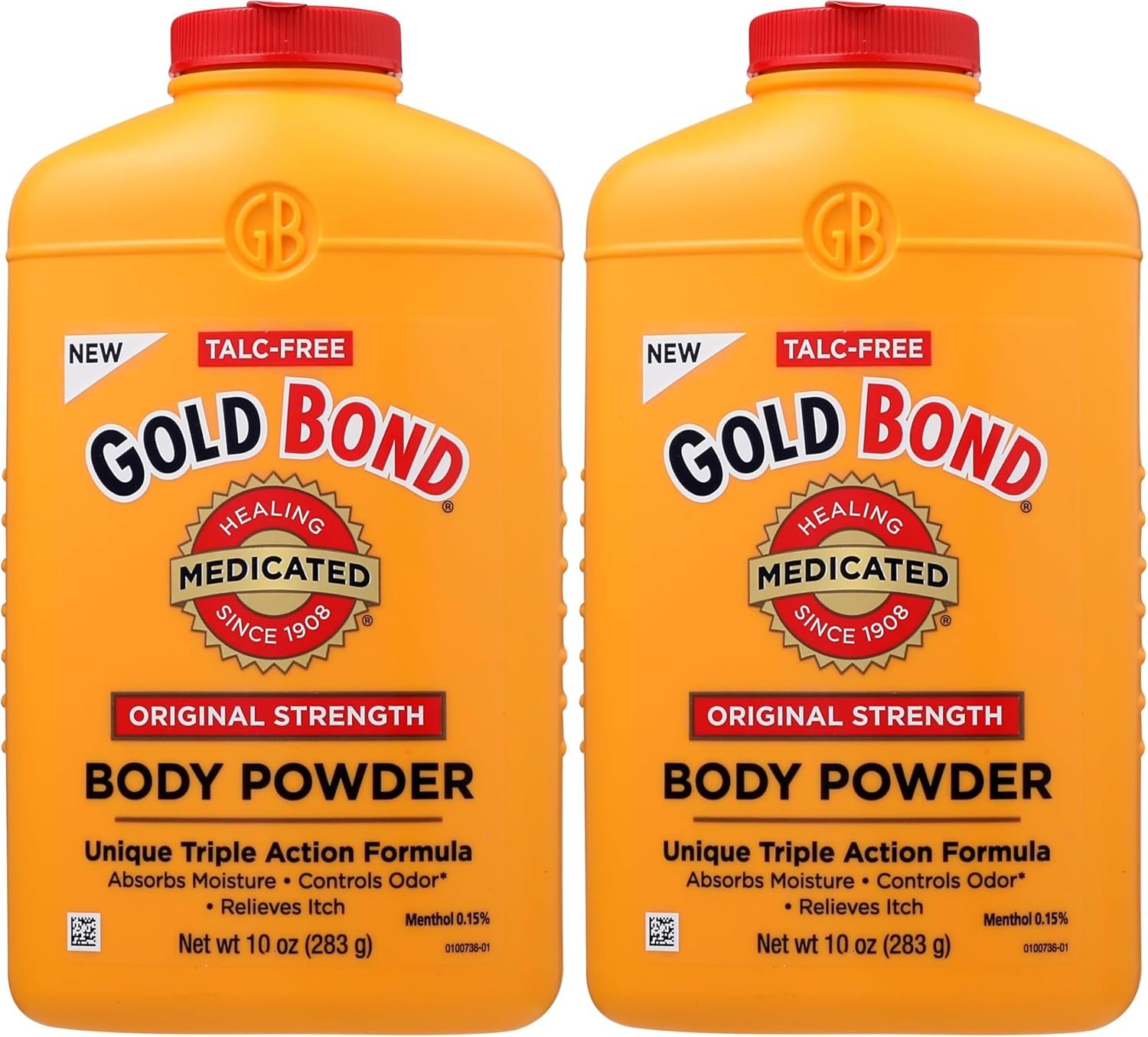 Gold Bond Medicated Body Powder, Talc Free Body Powder for Women and Men, Anti-Itch, Absorbs & Cools – 10 oz (Pack of 2)