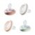 Tommee Tippee Breast-Like Pacifier, 0-6 Months, Symmetrical Design, Natural Breast-Like Baglet, BPA-Free Binkies, Rose/Green/Cream, Pack of 4