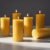 6 Packs Natural Beeswax Candles, 100% Pure Beeswax Pillar Candles for Emergency Prayer Home Decor, Bees Wax Candle for Relax, Smokeless & Dripless [2×4 inch]