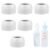 6pcs Replacement Bottle Nipple Collars Rings for Dr. Brown’s Narrow Plastic & Glass Bottles 4oz & 8oz, No Leak BPA Mess Free Caps Nipple Ring Spill Proof Baby Feeding Parts Accessories (White)