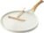 SENSARTE Nonstick Crepe Pan with Spreader, 12-Inch Natural Ceramic Coating Dosa Pan Pancake Flat Skillet Tawa Griddle with Stay-Cool Handle, Induction Compatible (White)