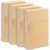 Unfinished Wood Blocks for Crafting, 4 Pcs Unfinished Wood Carving Blocks, 4X6X1 Inch Solid Wood Carving Blocks for Crafts DIY Projects Art Classes Photo Blocks Beginners and Adults