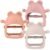 3 Pack Baby Teething Toys for 3-6 6-12 Months, Food Grade Silicone Teething Mitten, Anti Dropping Wrist Hand Teethers Baby Chew Toys for Sucking Needs, BPA Free