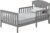Oxford Baby Baldwin Wood Frame Toddler Bed with Guardrails and ArchedHeadboard, Dove Gray