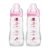 MAM Easy Active Baby Bottles 11oz, Fast Flow Skinsoft Silicone Nipple with Wide Neck Ergonomic Design, Easy to Hold, BPA-Free, Bottles with Leak-Proof Caps for 4+ Months Baby