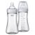 Chicco Duo 9oz. Hybrid Baby Bottle with Invinci-Glass Inside and Plastic Outside | Dishwasher, Bottle Warmer, and Electric Sterilizer Safe | Intui-Latch Nipple | Clear/Grey, 2pk