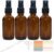 4 PACK 2 oz Amber Small Glass Spray Bottles, Empty Spray Bottle for Hair, Plants, Perfume – Fine Mist, 2oz Mini Spray Bottle