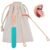 2Pcs Copper Tongue Scraper, Tongue Cleaner Set for Adults Kids, Stainless steel Wide Double Blades Oral Tongue Brush Cleaning Scrapping Sweeper for Fresh Breath and Mouth Hygiene Care with Travel Bag