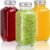 Juice Bottles with Lids, 16 Oz – Set of 3 – Clear Glass Jars with Caps – Reusable Empty Drink Containers for Juicing, Smoothies, Water, Milk, Kombucha Storage, Wellness Shots and More (3)