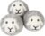 Smart Sheep 3-Pack Wool Dryer Balls – XL Premium Natural Fabric Softener – Award-Winning – Replaces Dryer Sheets – Laundry Balls (Gray Smiling Sheep)