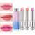 evpct 3Pcs Peach Strawberry Orange Color Changing Change Lipstick Lip Balm Set for Women Korean Magic Lipstick Color Change Changing Lip Tint Tinted Stain Balm Long Lasting Waterproof Crystal Lipstick
