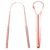 Pure Rose Gold Tongue Scraper for Adults – Oral Care & Hygiene Natural Tongue Cleaner for Fresher Breath – Tongue Scraper (2 Piece/Pack)